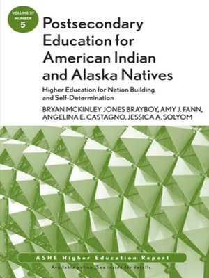 cover image of Postsecondary Education for American Indian and Alaska Natives